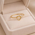 Minimal Heart Ring