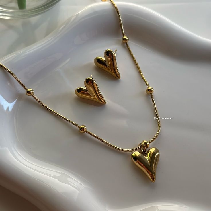 Gold Heart Set