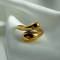 Gold Water Drop Ring