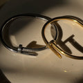 Cartier Silver Nail & Gold Nail Bracelet