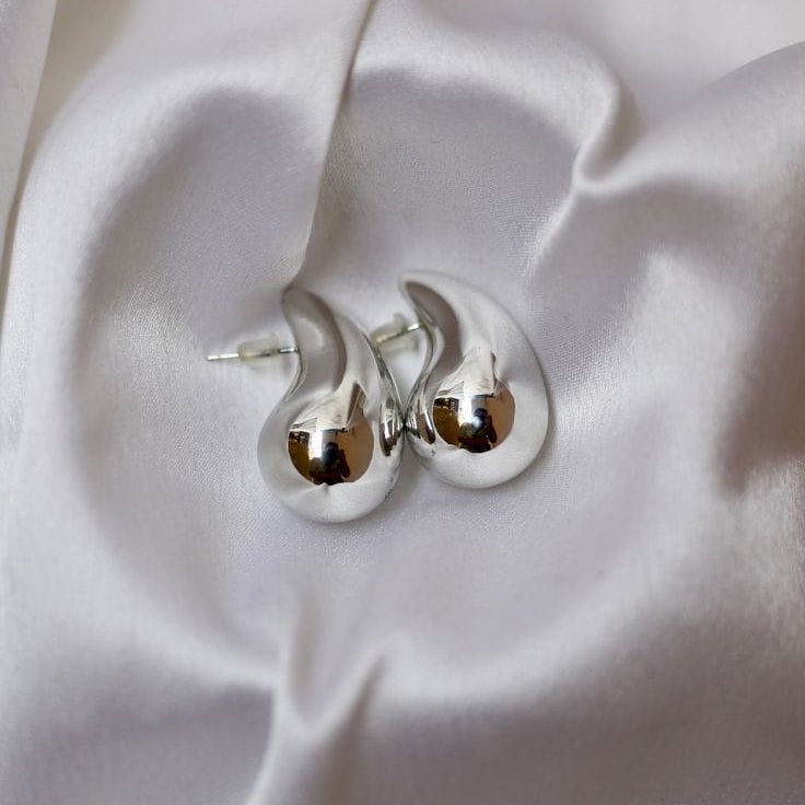 Silver Water Drop Earring