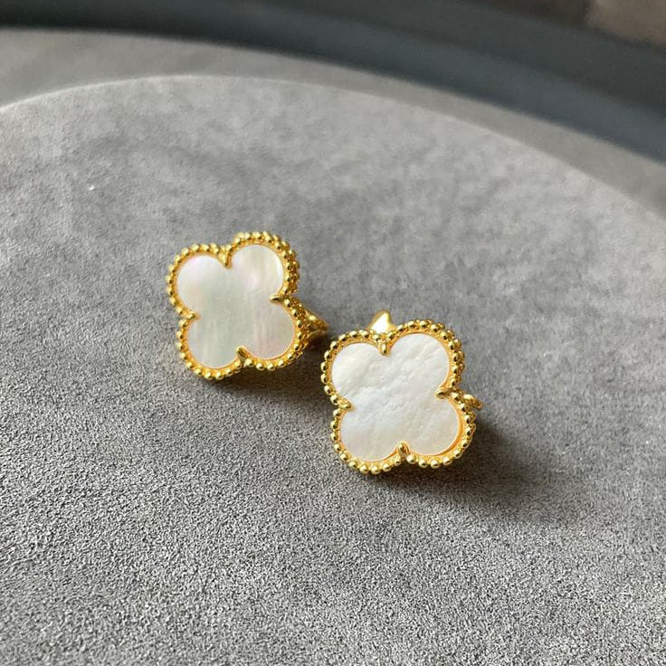 White Clover Earring