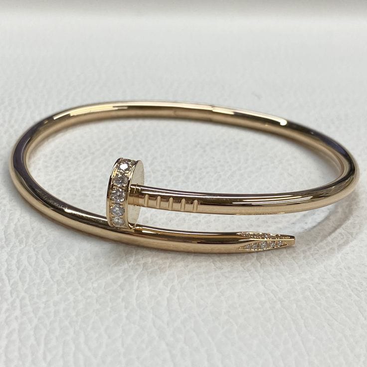 Gold Cartier Nail Bracelet