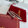 Silver Cartier Nail Bracelet