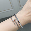 Silver Nail & Cartier Bracelet