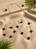 The Midnight Clover: 4 in 1 Premium Jewelry Set