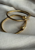 The Icon Bangle: Gilded Nail Cuff